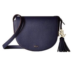New! RALPH LAUREN DRYDEN CALEY LEATHER CROSSBODY